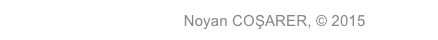 Designed by Noyan COŞARER, © 2015